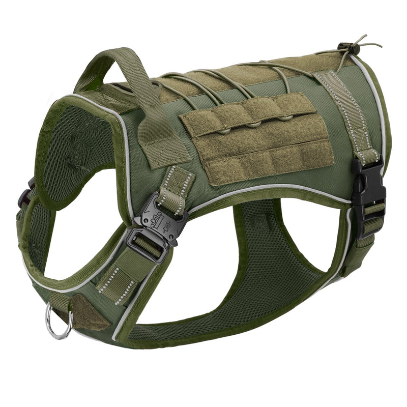 Military tactical vest for small, medium and large dogs