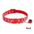 Pet collar with bell for small dogs and cats adjustable