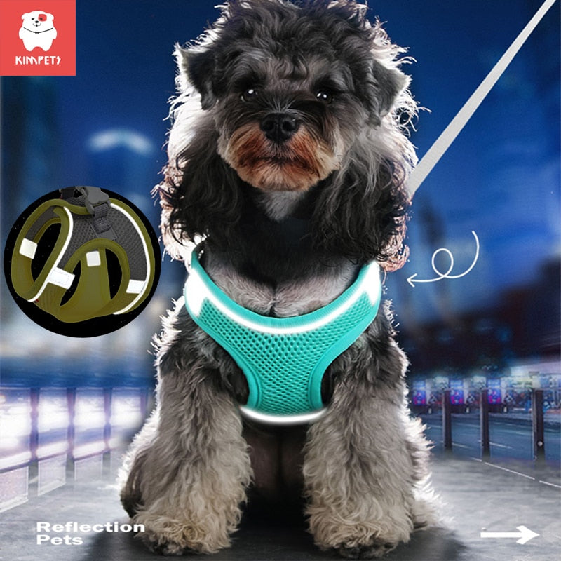 Vest for small dogs and cats reflective breathable with walking fit
