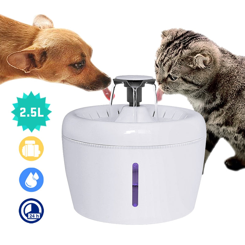 2.5 L automatic electric USB water fountain for dogs and cats